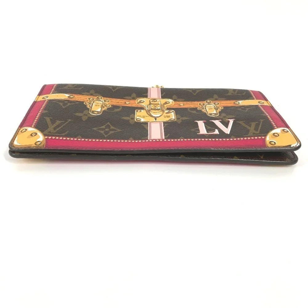 LOUIS VUITTON Brown Monogram Canvas Pochette Shoulder Bag